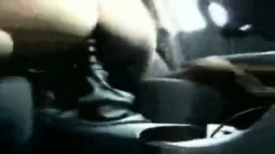 Homemade - Fucking Gear Shift And Anal Fuck In Car